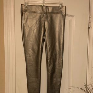 Leather look leggings